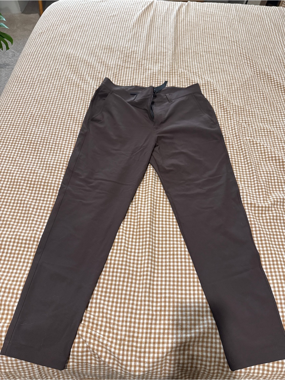 lululemon athletica Men's Straight-Leg Pants in Dark Brown